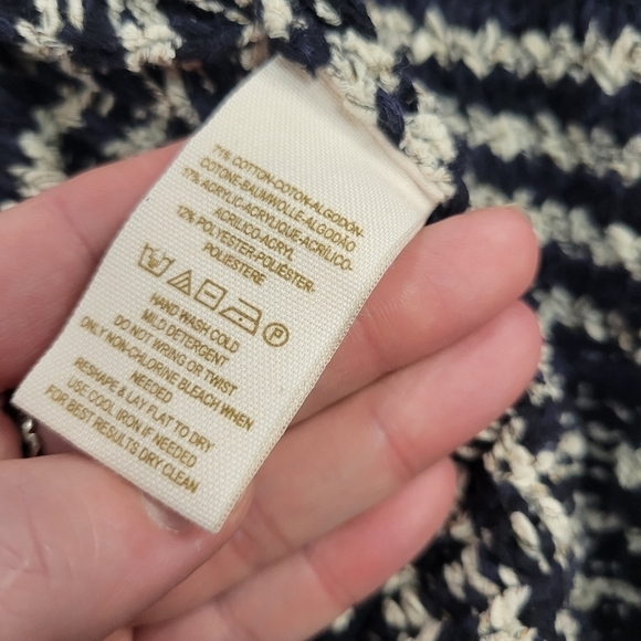 Free People Amoudi Cocoon Cardigan Striped Sweater Size Large - Picture 7 of 8